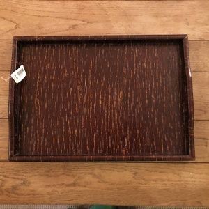 NWT Cherry Wood Serving Tray